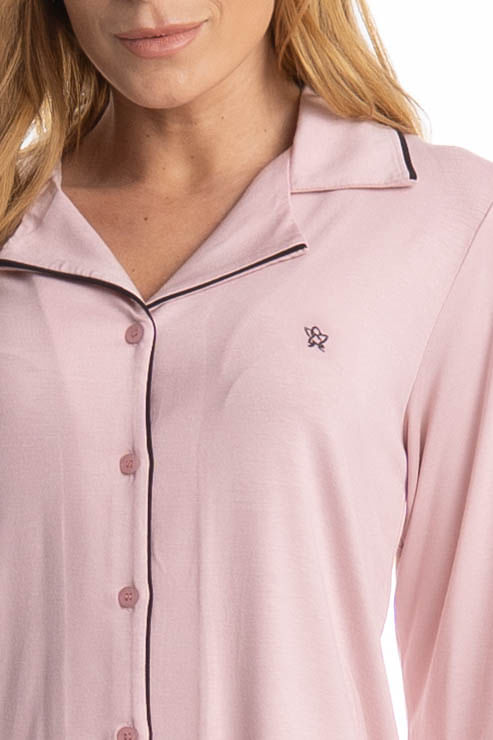 Pijama Longo Americano Samantha - Imagem 5 - Mobile