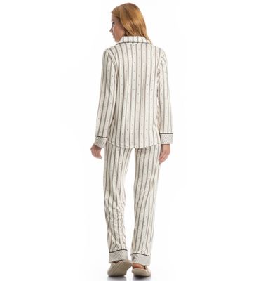 Pijama Feminino Longo Americano Melissa - Imagem 2 - Mobile