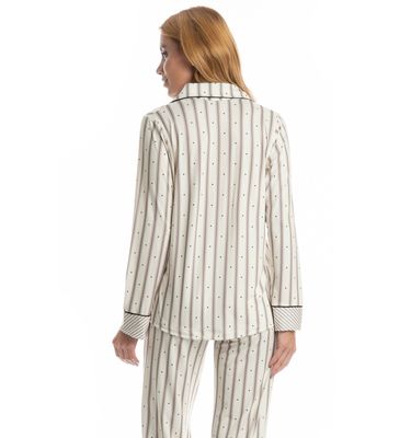 Pijama Feminino Longo Americano Melissa - Imagem 4 - Mobile