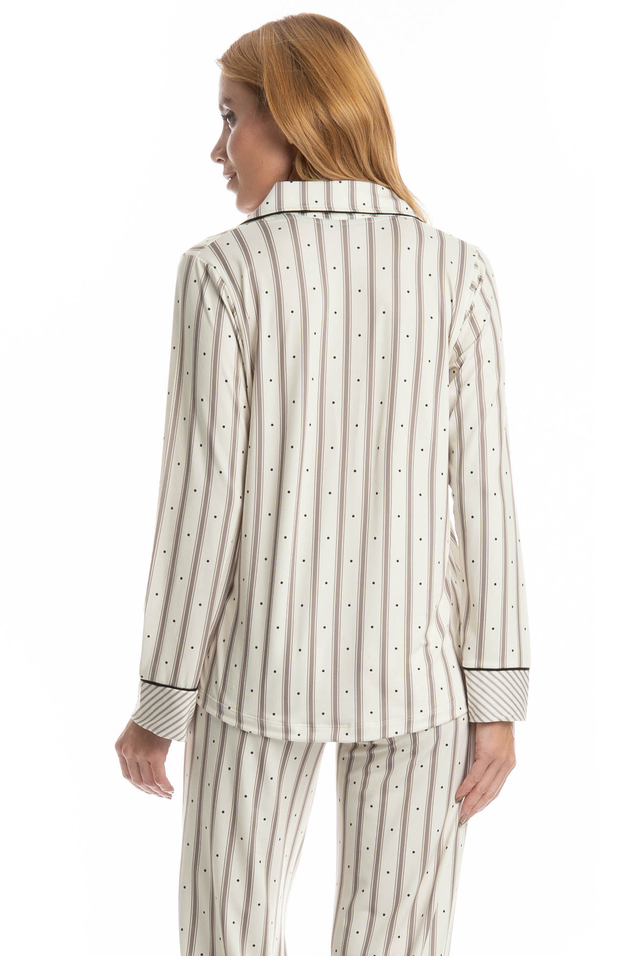 Pijama Feminino Longo Americano Melissa - Imagem 4 - Mobile