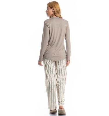 Pijama Feminino Longo Melissa - Imagem 2 - Mobile