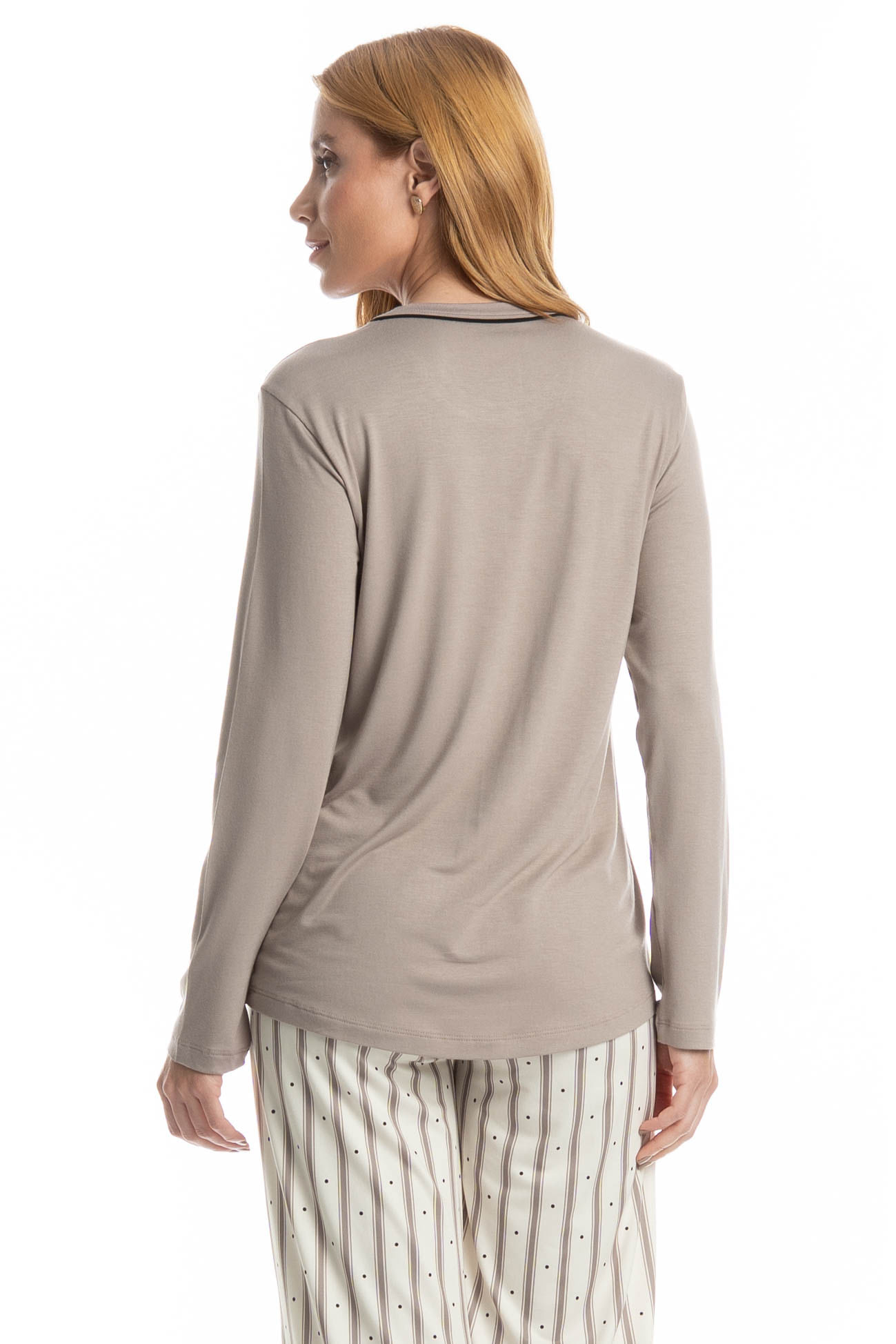 Pijama Feminino Longo Melissa - Imagem 4 - Mobile