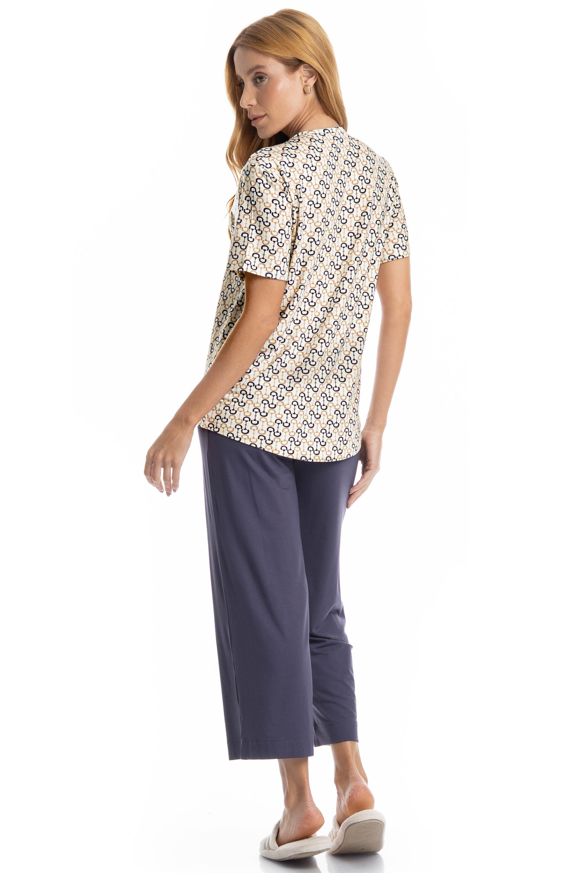 Pijama Feminino Capri Rebeca - Imagem 2 - Mobile