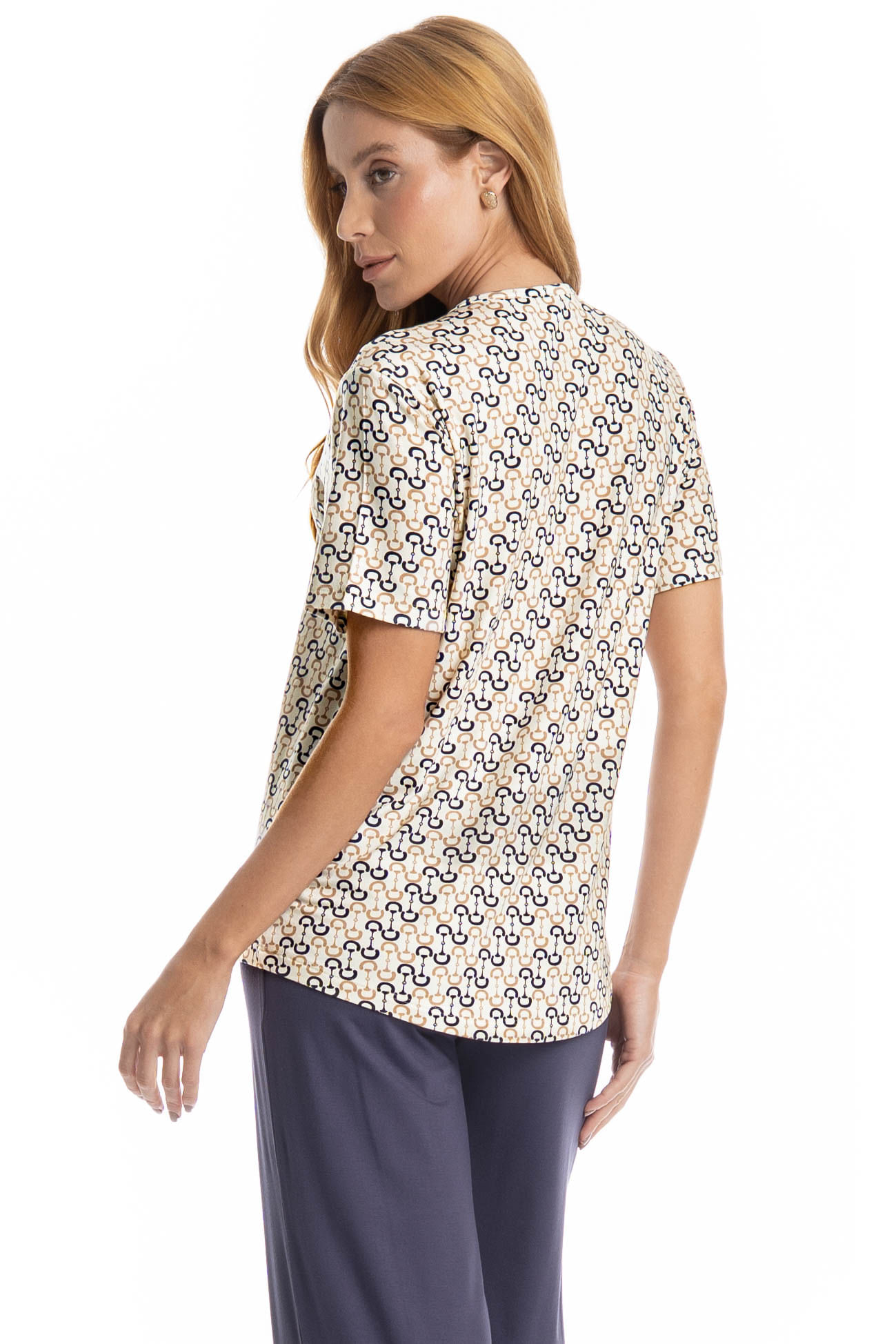 Pijama Feminino Capri Rebeca - Imagem 4 - Mobile