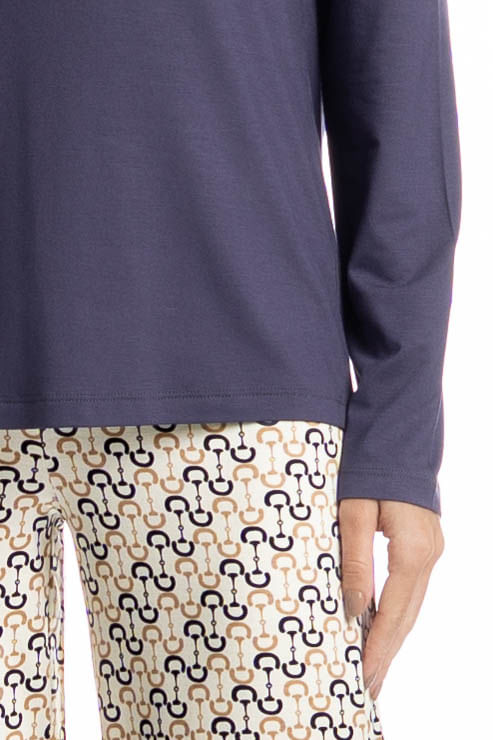 Pijama Feminino Longo Rebeca - Imagem 5 - Mobile