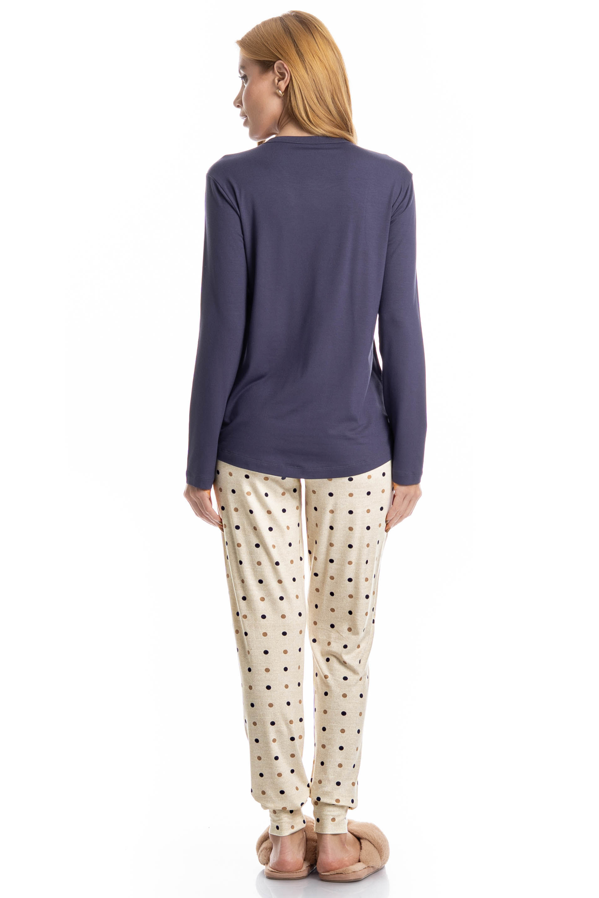 Pijama Feminino Longo Pati Branco - Imagem 2