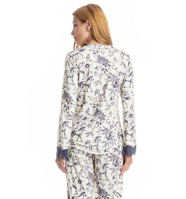 Pijama Wide Leg Amália - Imagem 4 - Mobile