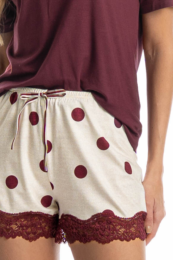 Pijama Feminino Curto Poá - Imagem 5 - Mobile
