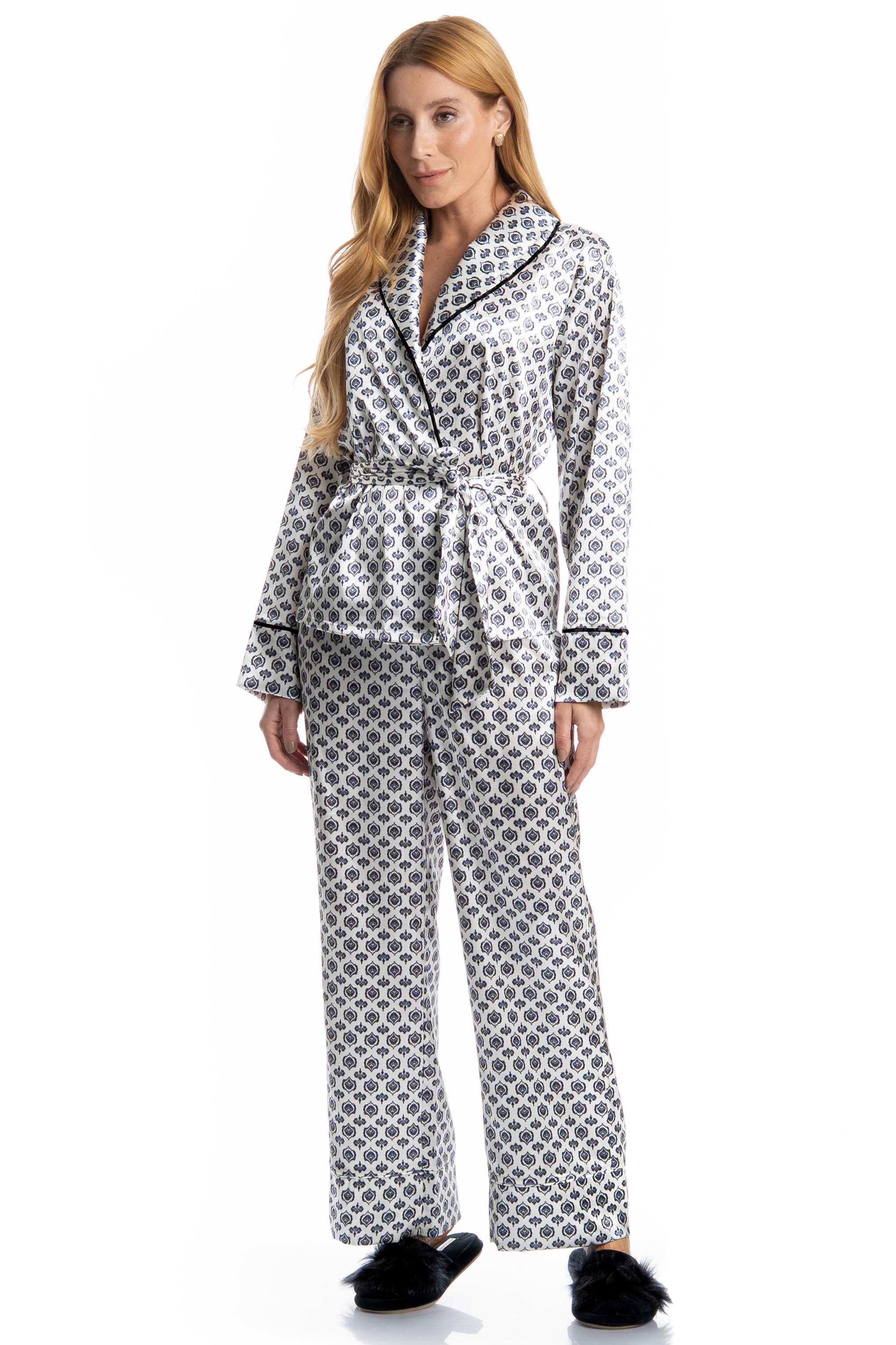 Pijama Longo Mia Preto - Imagem 1