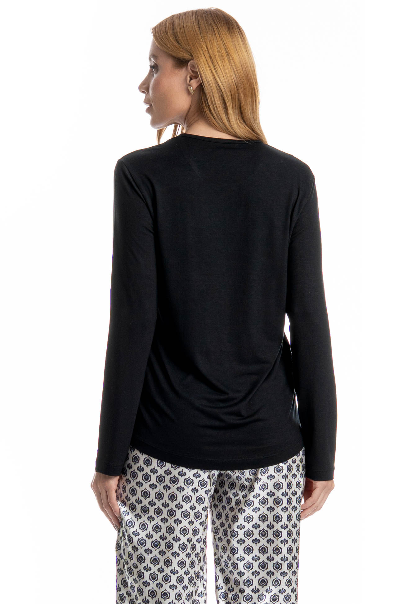 Pijama Feminino Longo Mia - Imagem 4 - Mobile
