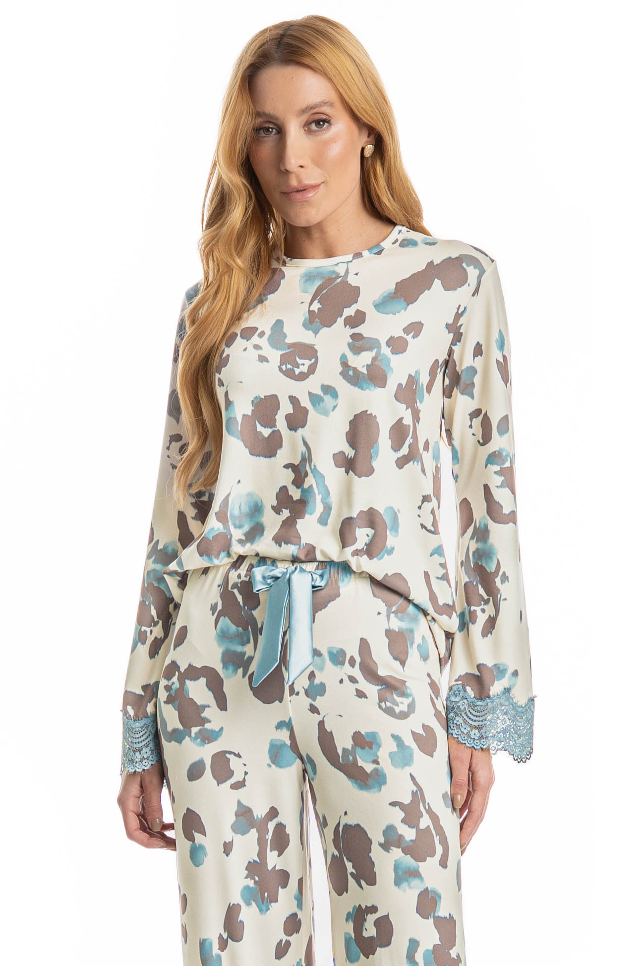 Pijama Wide Leg Serena - Imagem 3 - Mobile