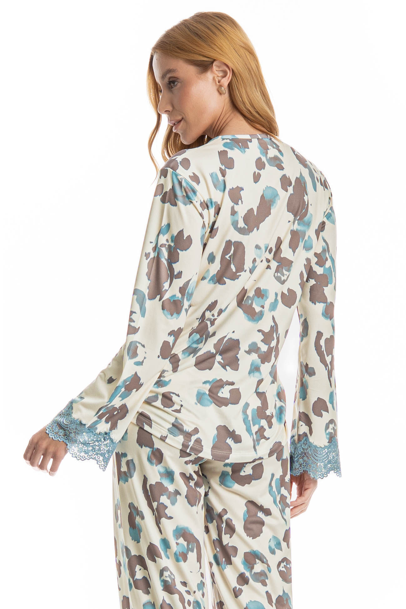 Pijama Wide Leg Serena - Imagem 4 - Mobile
