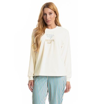 Pijama Longo Velvet Serena - Imagem 3 - Mobile