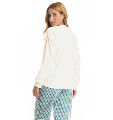 Pijama Longo Velvet Serena - Imagem 4 - Mobile