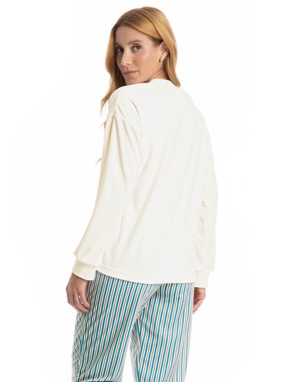 Pijama Longo Velvet Serena - Imagem 4 - Desktop
