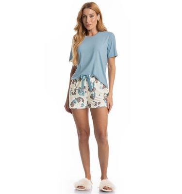 Pijama Feminino Curto Serena - Imagem 3 - Mobile