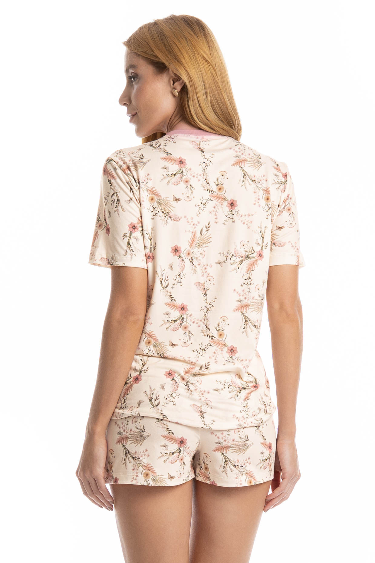 Pijama Feminino Curto Alice - Imagem 2 - Mobile