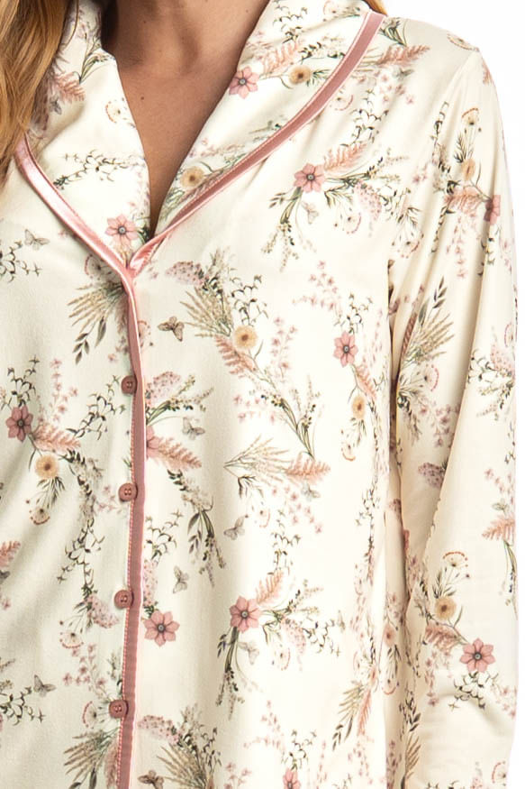 Pijama Longo Americano Alice - Imagem 5 - Mobile
