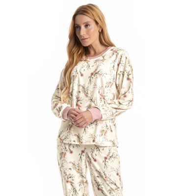 Pijama Longo Velvet Alice - Imagem 3 - Mobile