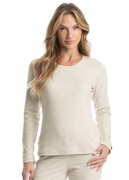 Blusa Elisa Bege - Imagem 1