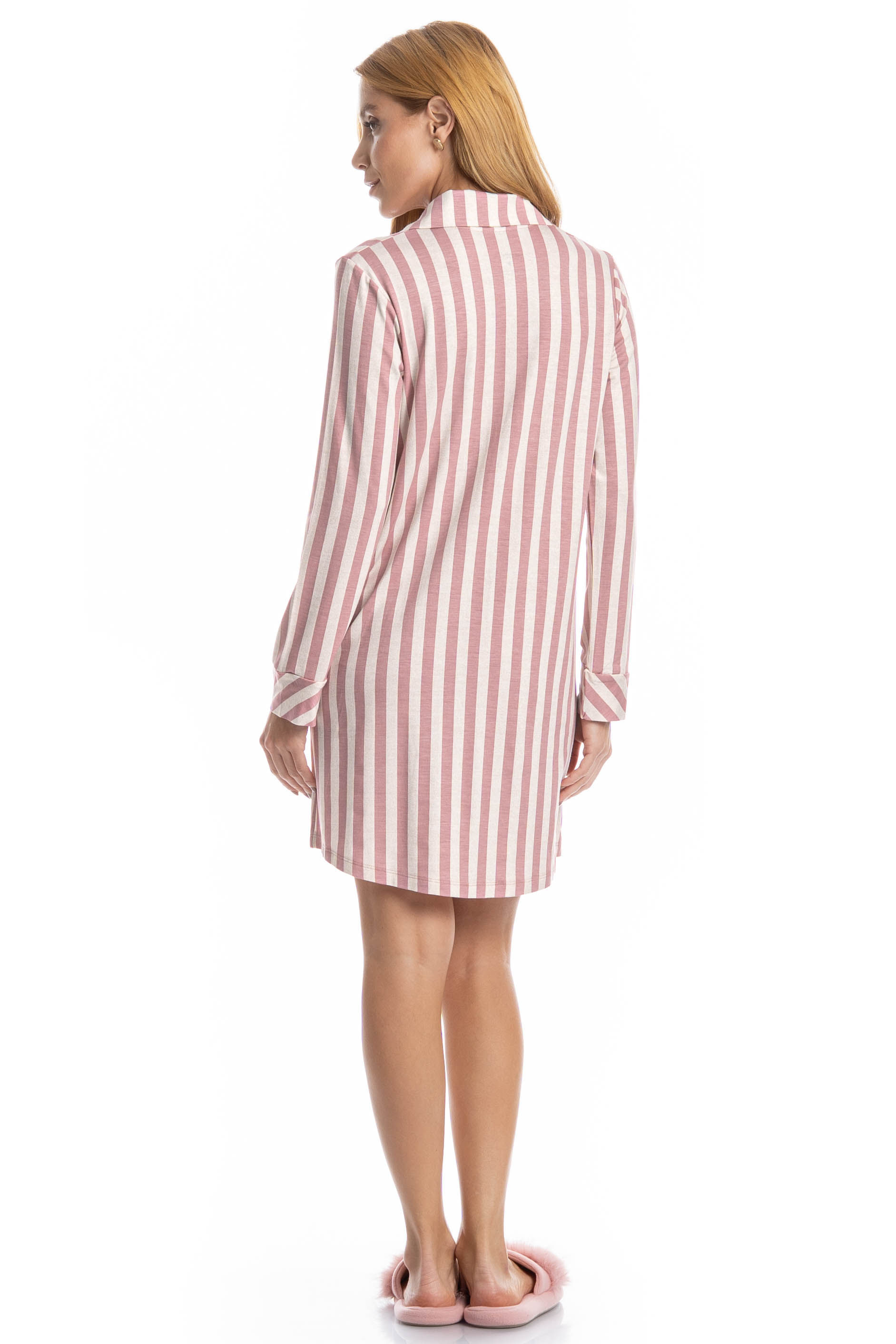 Camisão Manga Longa Abotoado Duda - Imagem 4 - Mobile