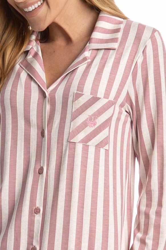 Camisão Manga Longa Abotoado Duda - Imagem 5 - Mobile