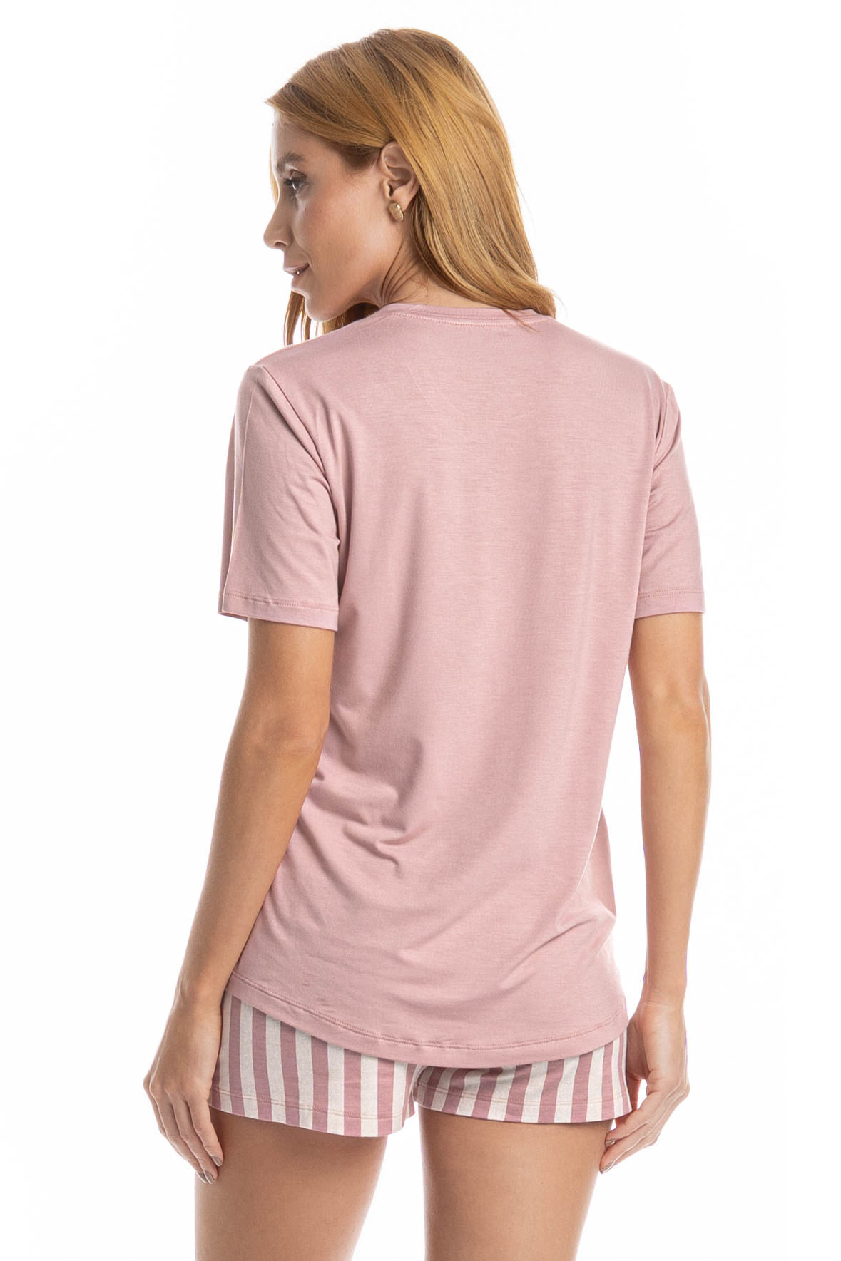 Pijama Feminino Curto Duda Rosa-3 - Imagem 2