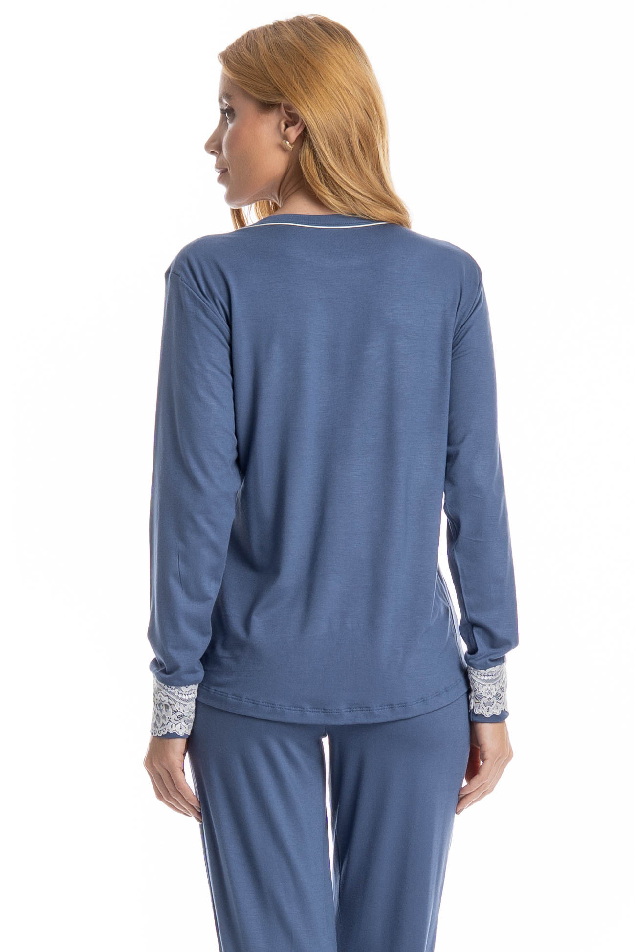 Pijama Feminino Longo Lily - Imagem 4 - Mobile