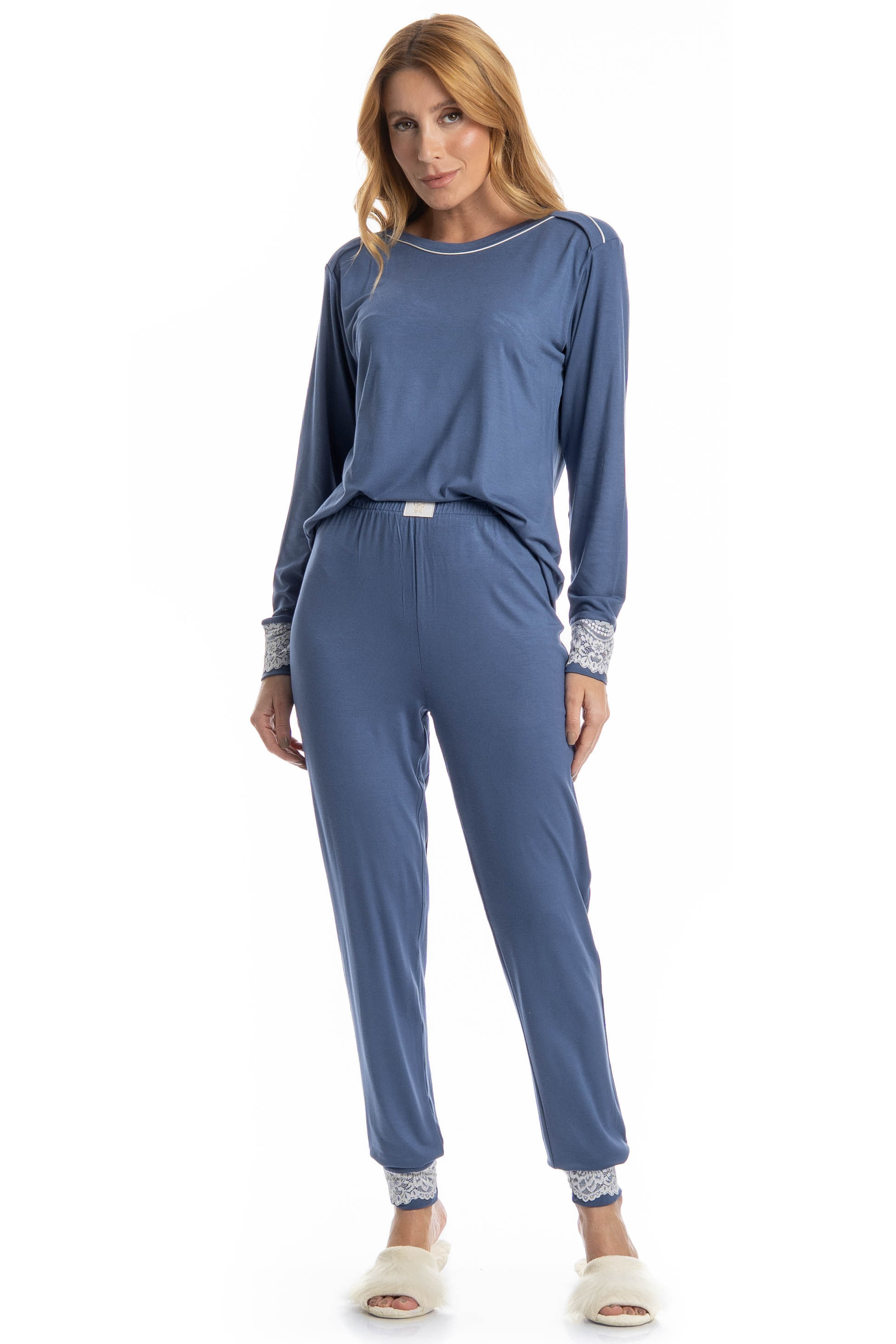 Pijama Feminino Longo Lily - Imagem 1