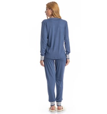 Pijama Feminino Longo Lily - Imagem 2 - Mobile