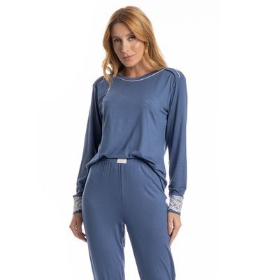 Pijama Feminino Longo Lily - Imagem 3 - Mobile