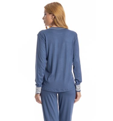 Pijama Feminino Longo Lily - Imagem 4 - Mobile