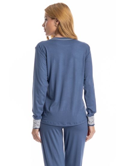 Pijama Feminino Longo Lily - Imagem 4 - Desktop