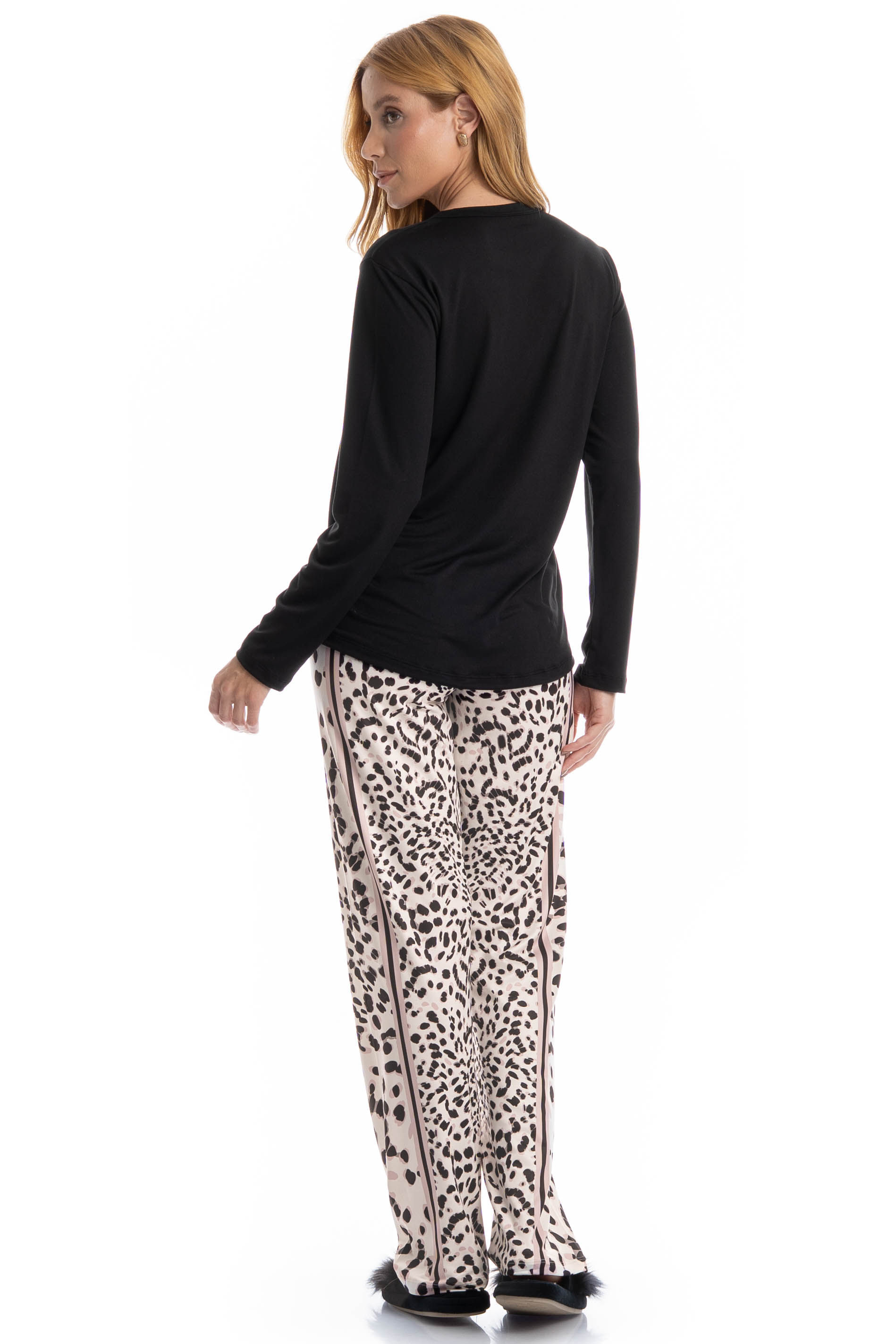 Pijama Feminino Longo Loli Branco - Imagem 2