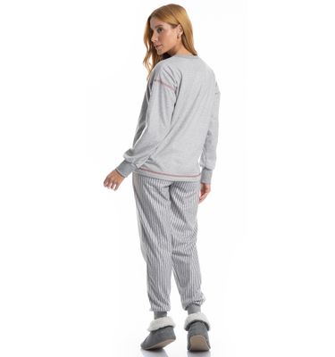 Pijama Feminino Longo Inês - Imagem 2 - Mobile