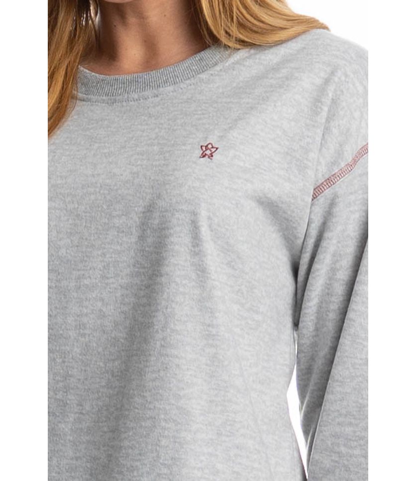 Pijama Feminino Longo Inês - Imagem 5 - Desktop