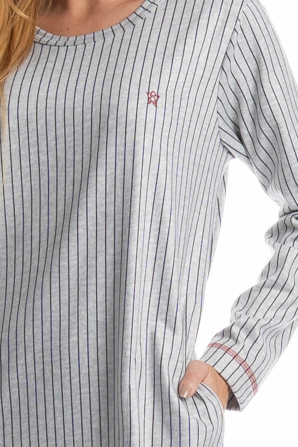 Camisão Feminino Longo Com Bolso Inês - Imagem 5 - Mobile