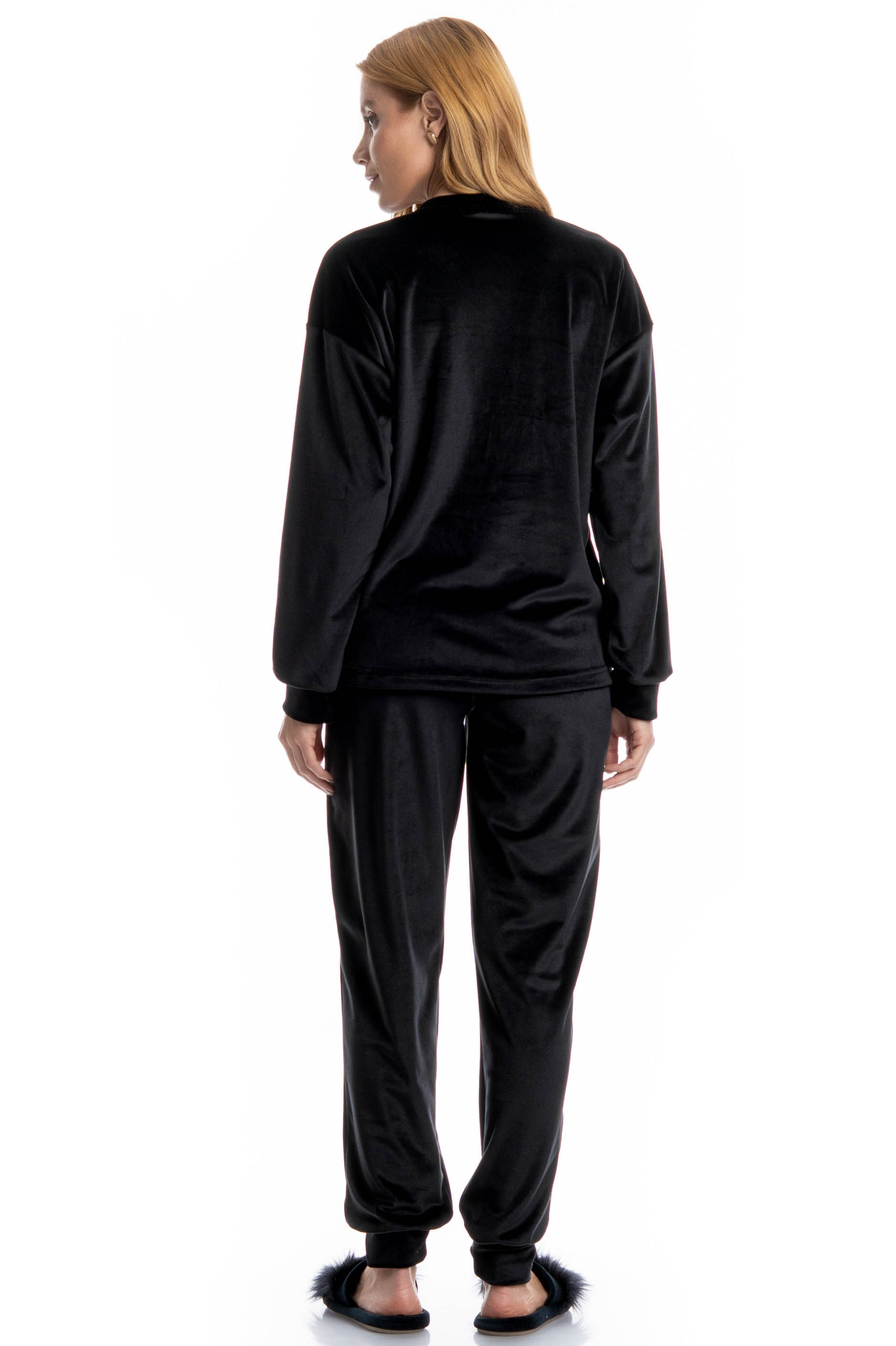 Pijama Feminino Longo Dolce Preto - Imagem 2