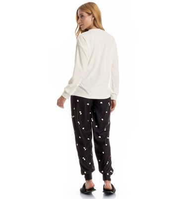 Pijama Longo Velvet Lovely - Imagem 2 - Mobile