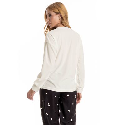 Pijama Longo Velvet Lovely - Imagem 4 - Mobile
