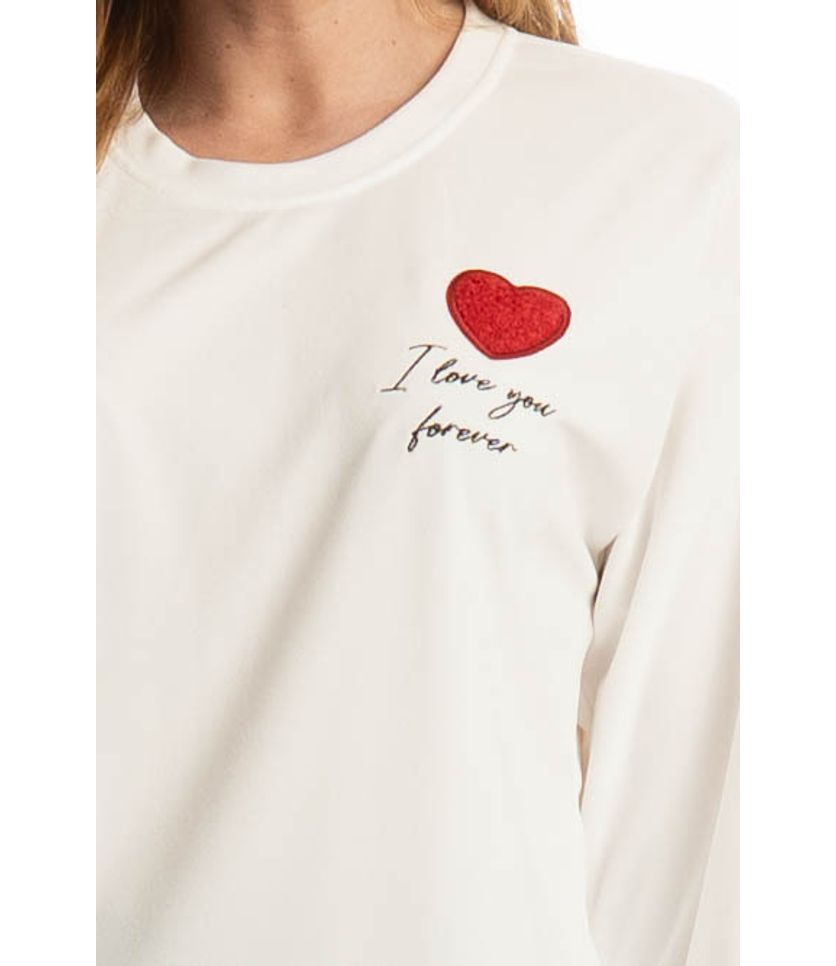 Pijama Longo Velvet Lovely - Imagem 5 - Desktop