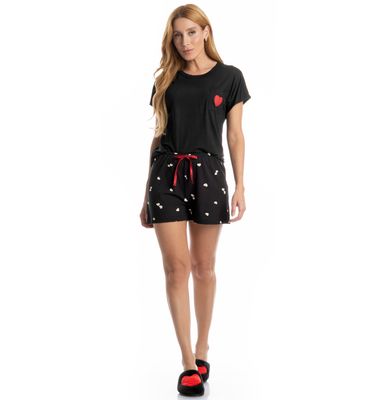 Pijama Feminino Curto Lovely - Imagem 3 - Mobile