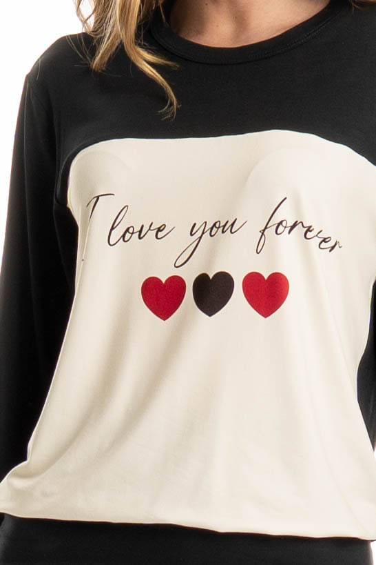Pijama Feminino Longo Lovely - Imagem 5 - Mobile