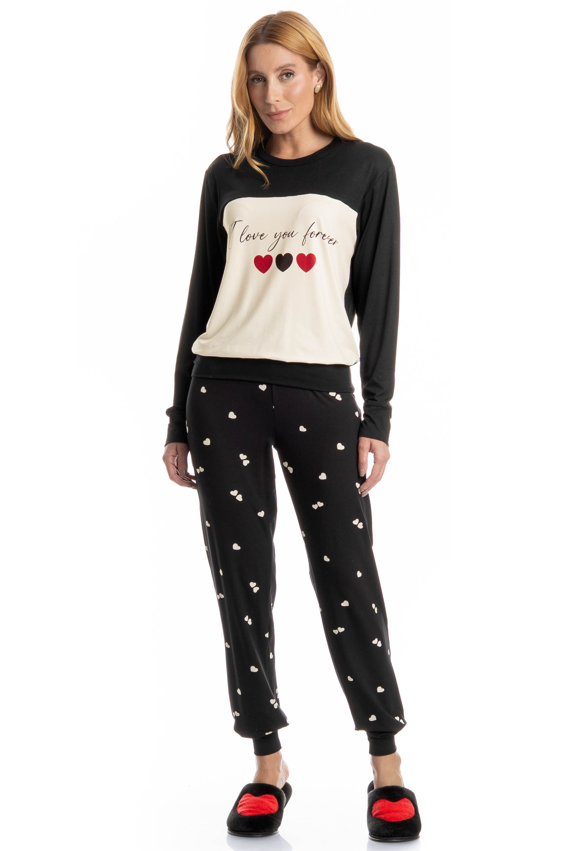 Pijama Feminino Longo Lovely - Imagem 1