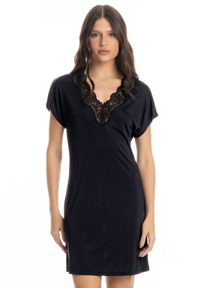 Camisão Feminino Biba Preto - Imagem 1