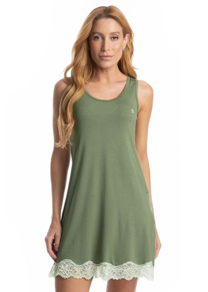 Camisão Feminino Regata Marisa Verde - Imagem 1