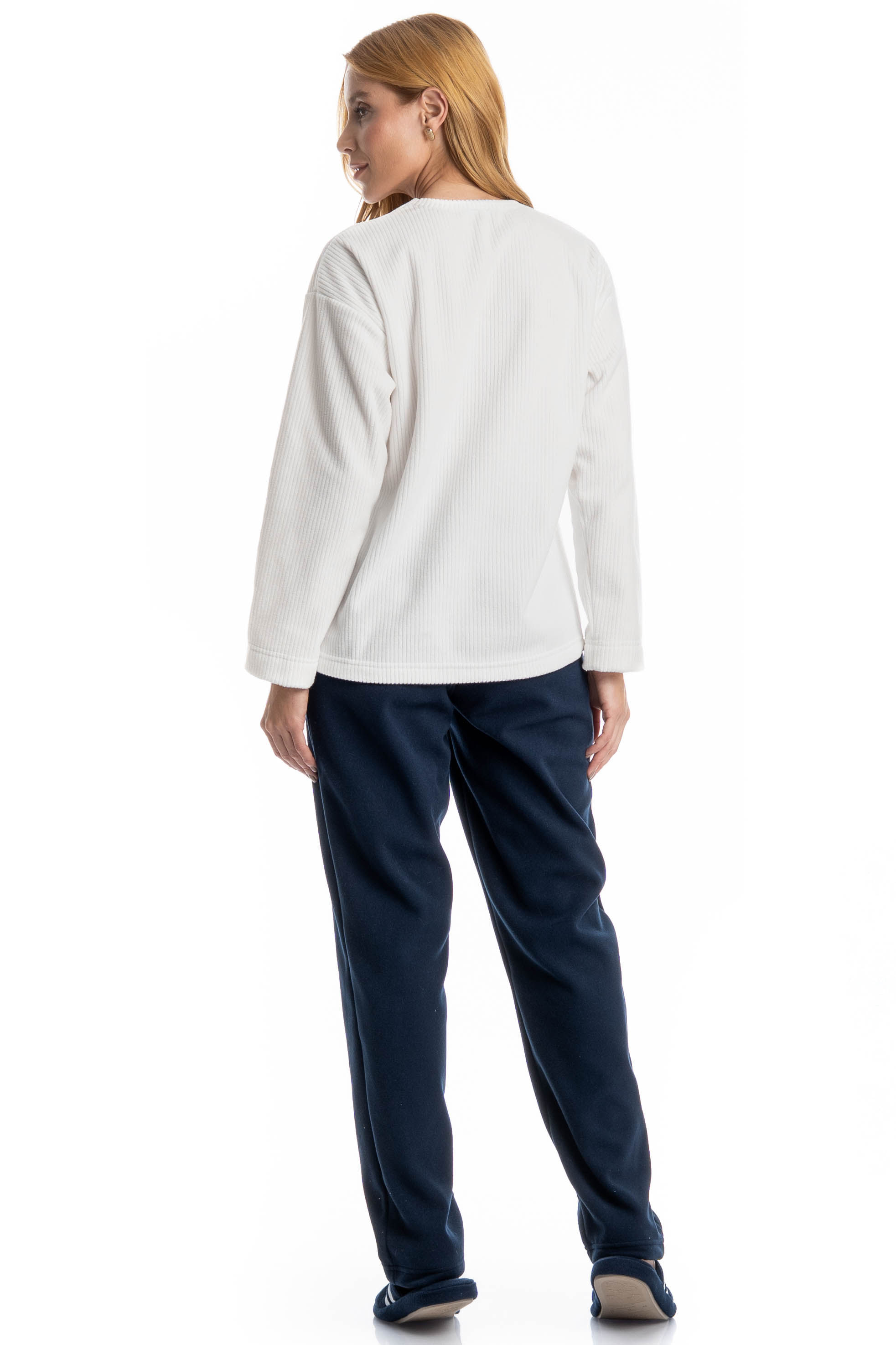 Pijama Feminino Longo Letícia - Imagem 2 - Mobile