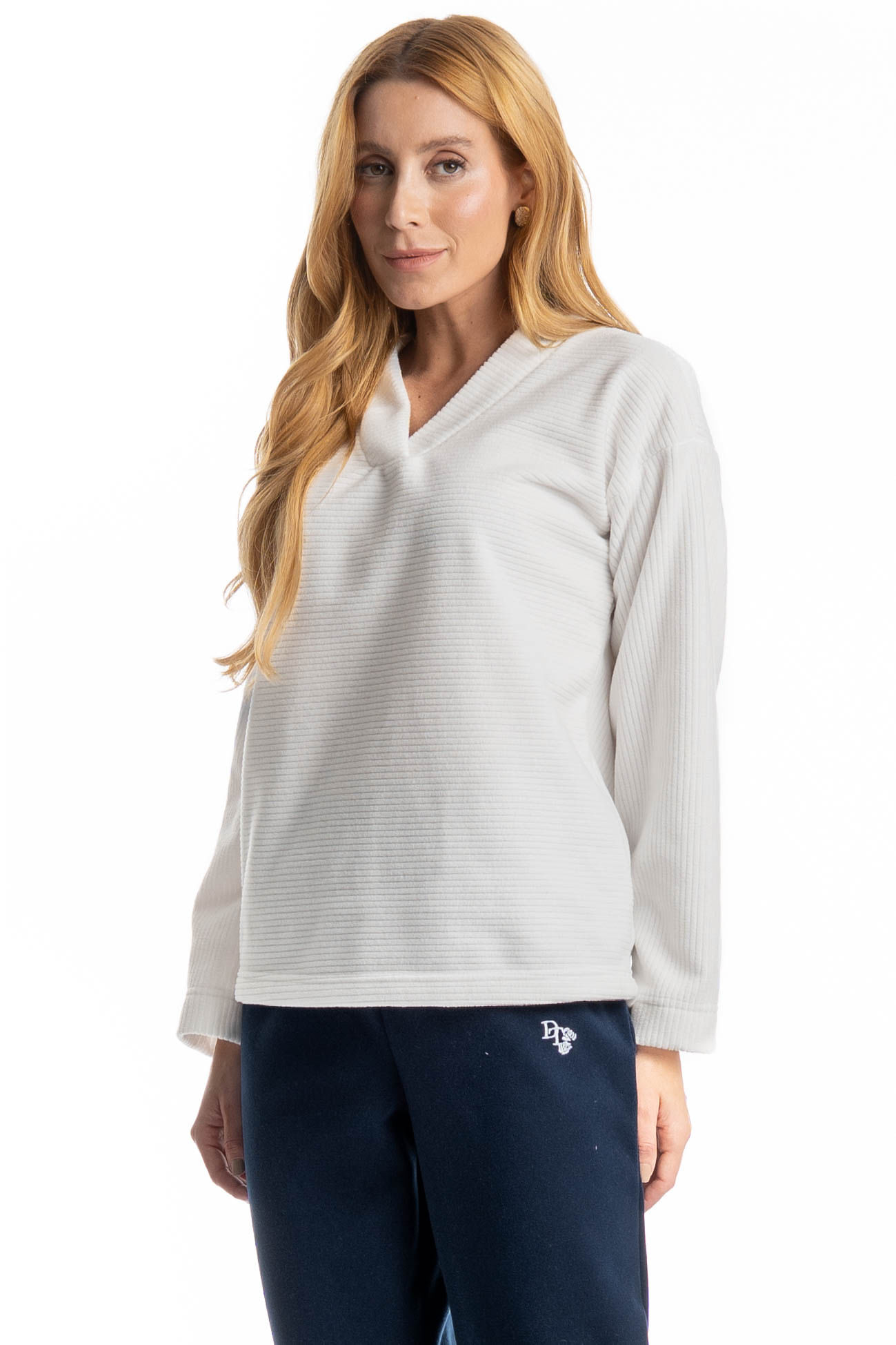Pijama Feminino Longo Letícia - Imagem 3 - Mobile