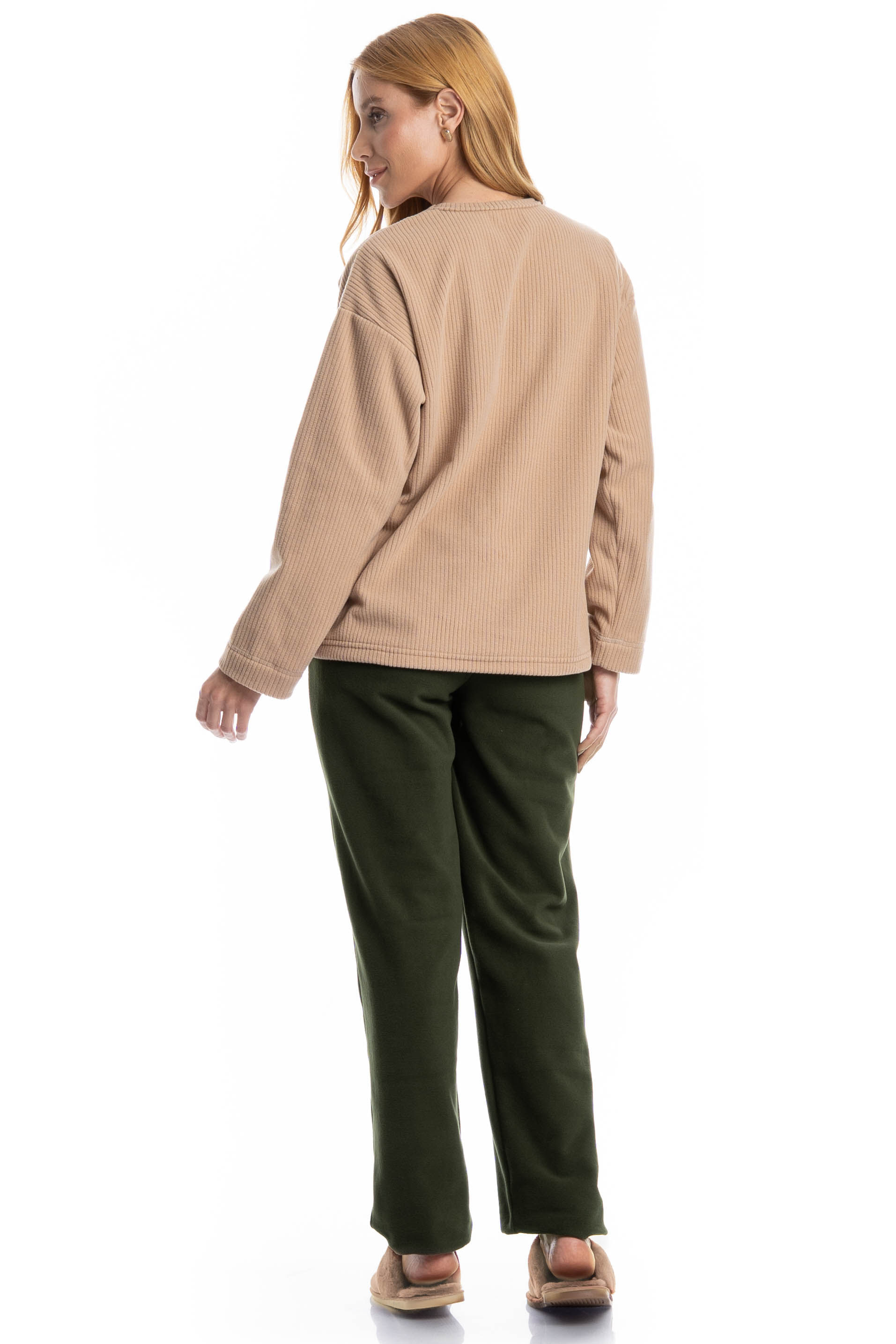 Pijama Feminino Longo Letícia Verde - Imagem 2