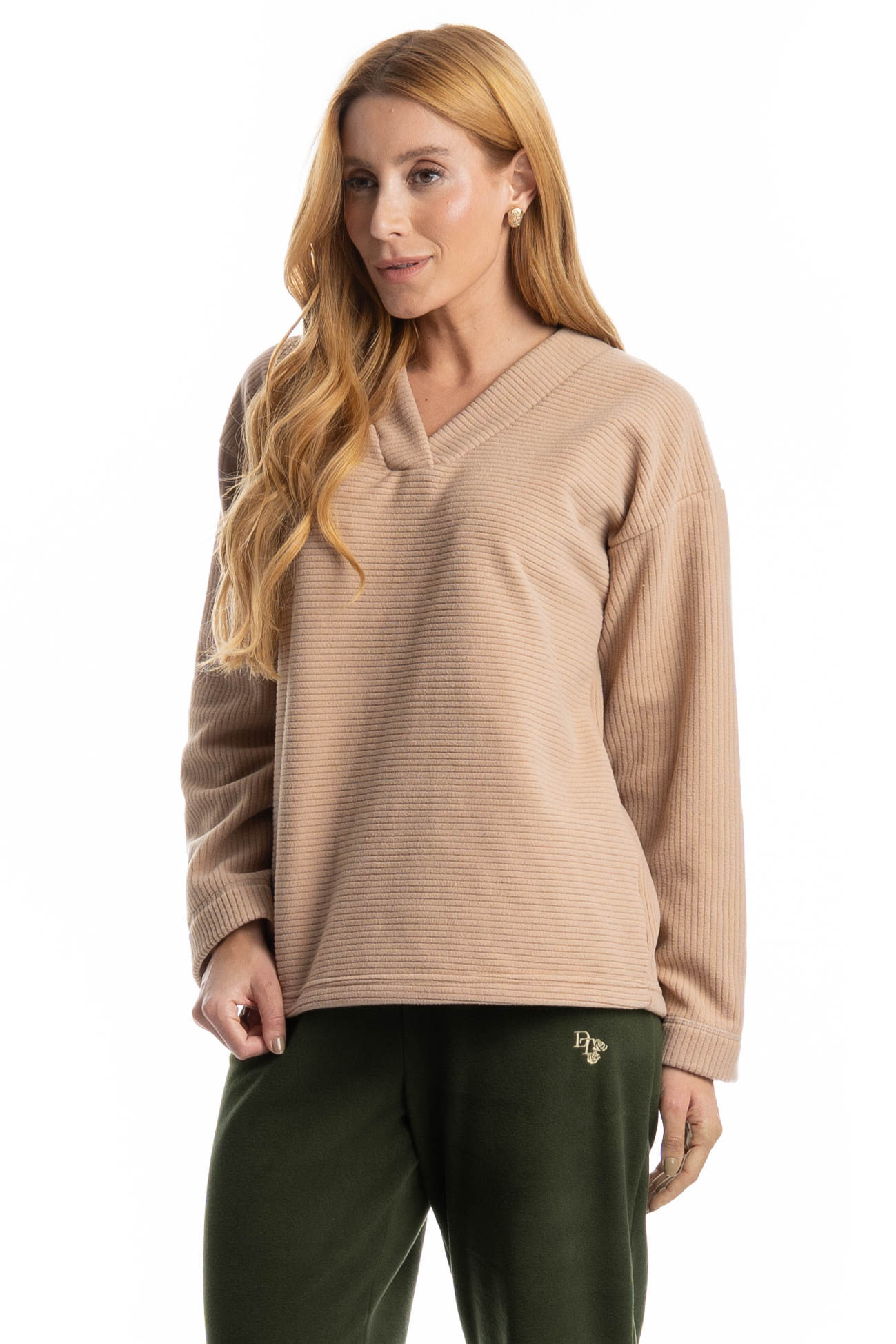 Pijama Feminino Longo Letícia - Imagem 3 - Mobile